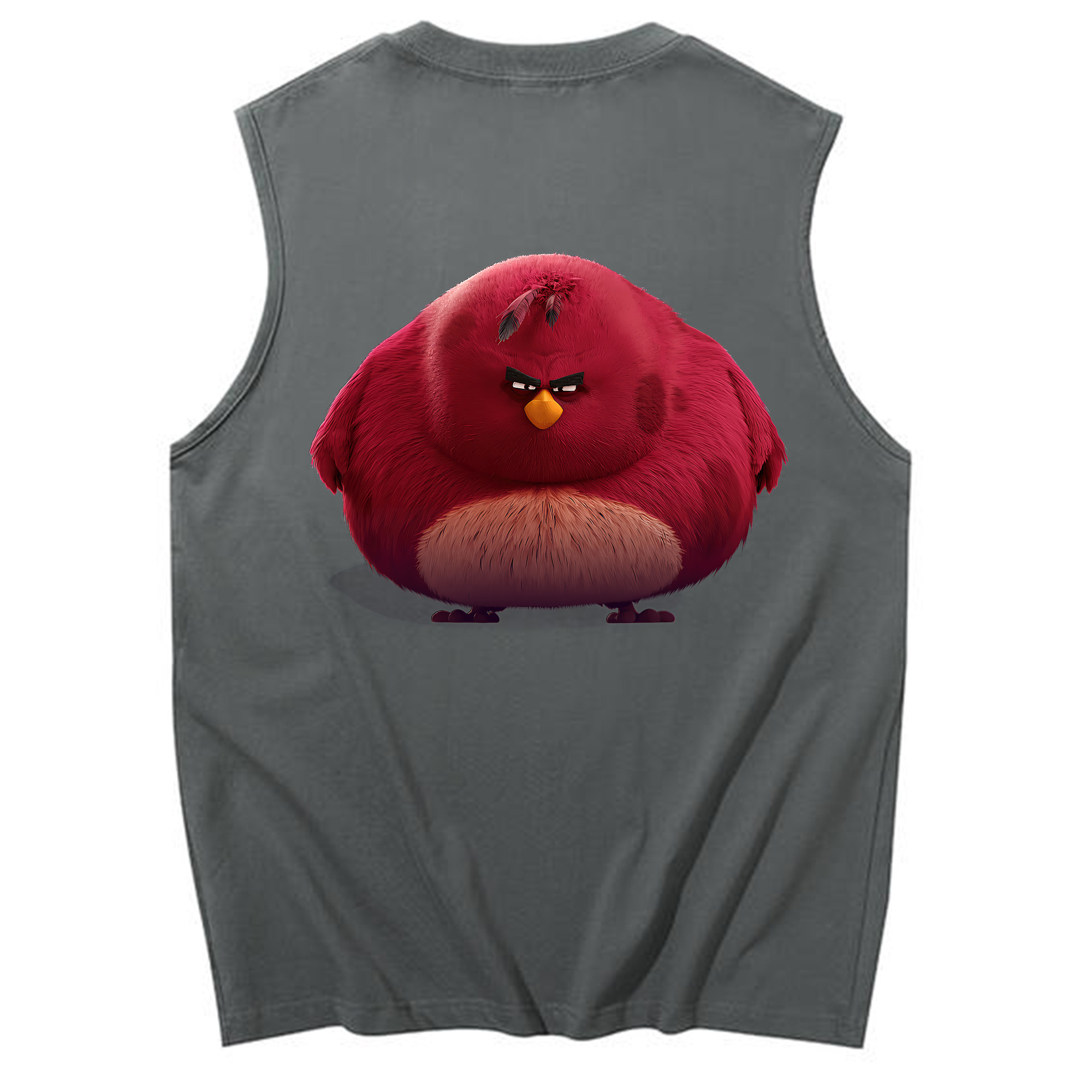 （画像用） Angry Birds アングリーバード コットン100％タンクトップ（背面プリント）